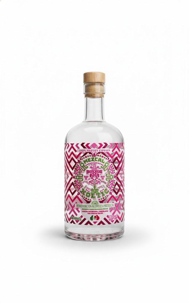 Espadín Rosa mezcal bottle