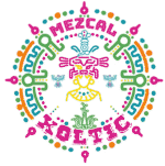 “Xoltic Mezcal artisanal emblem in color.”